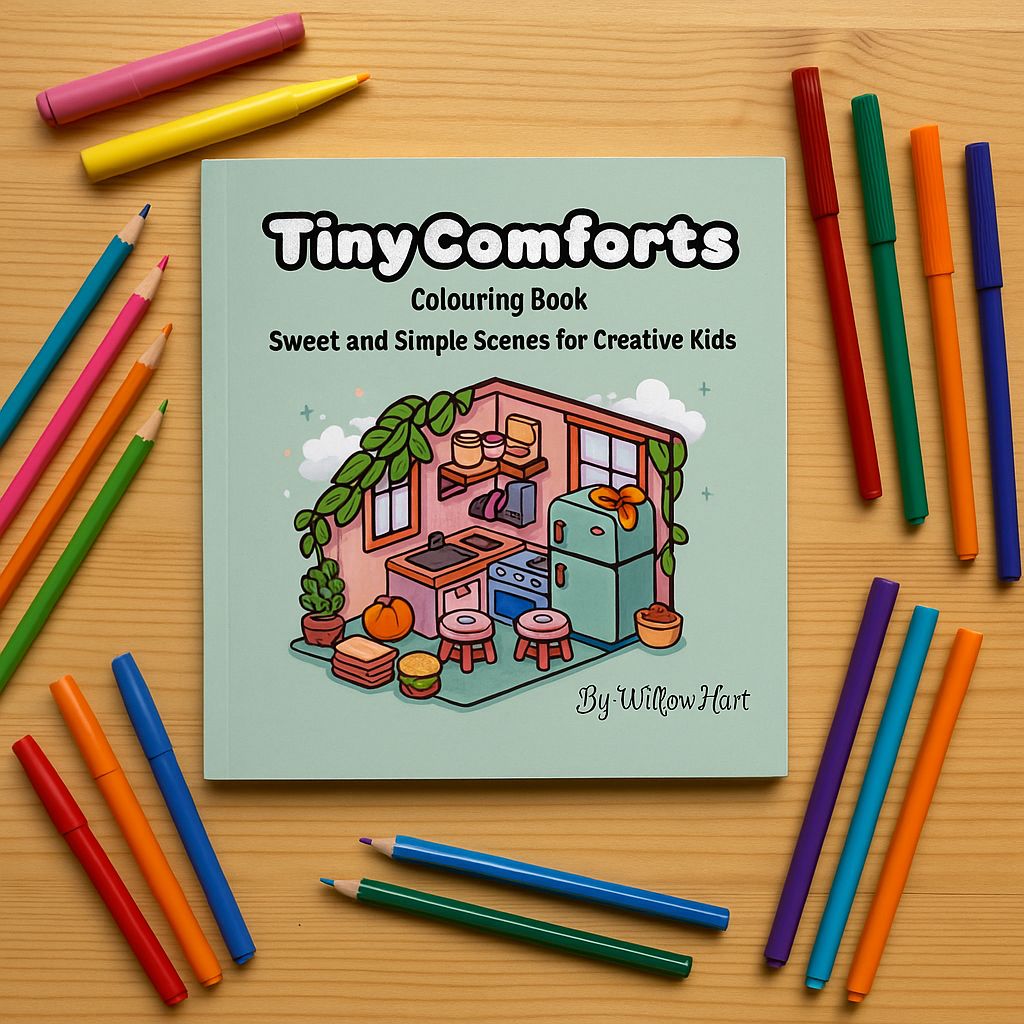 Tiny Comforts: A Fun Colouring Book for Kids Ages 3-8